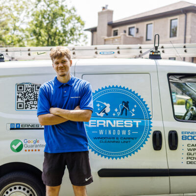 Window cleaning job done in Highland Park by Ernest team