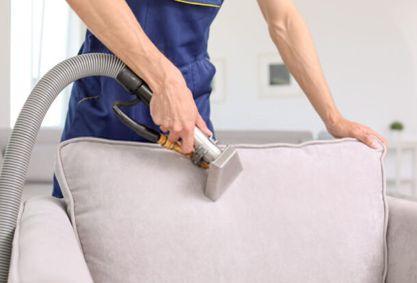 Similarly to carpets, upholstery furniture easily traps dirt and bacteria.