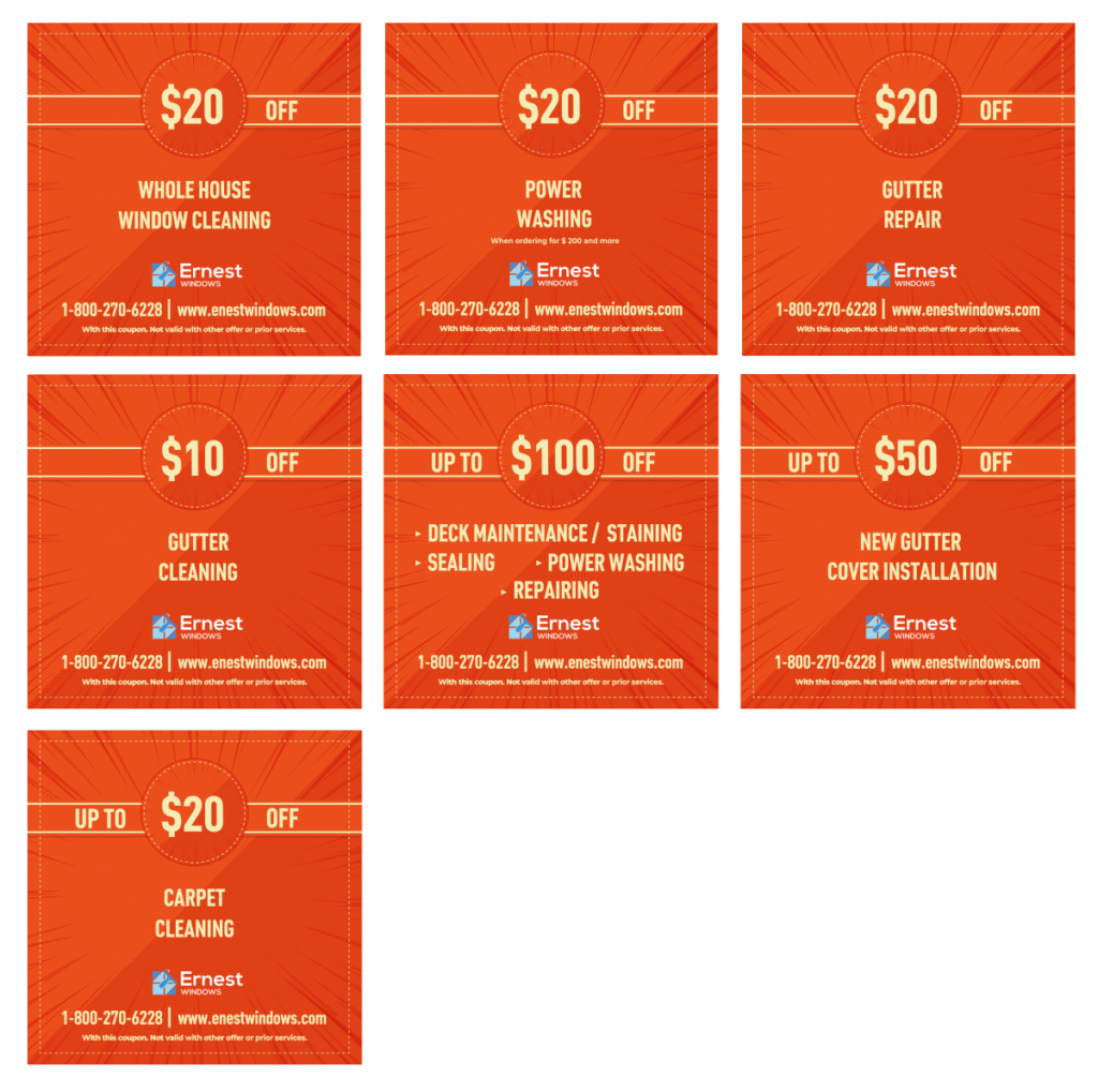 Ernest Windows Coupons