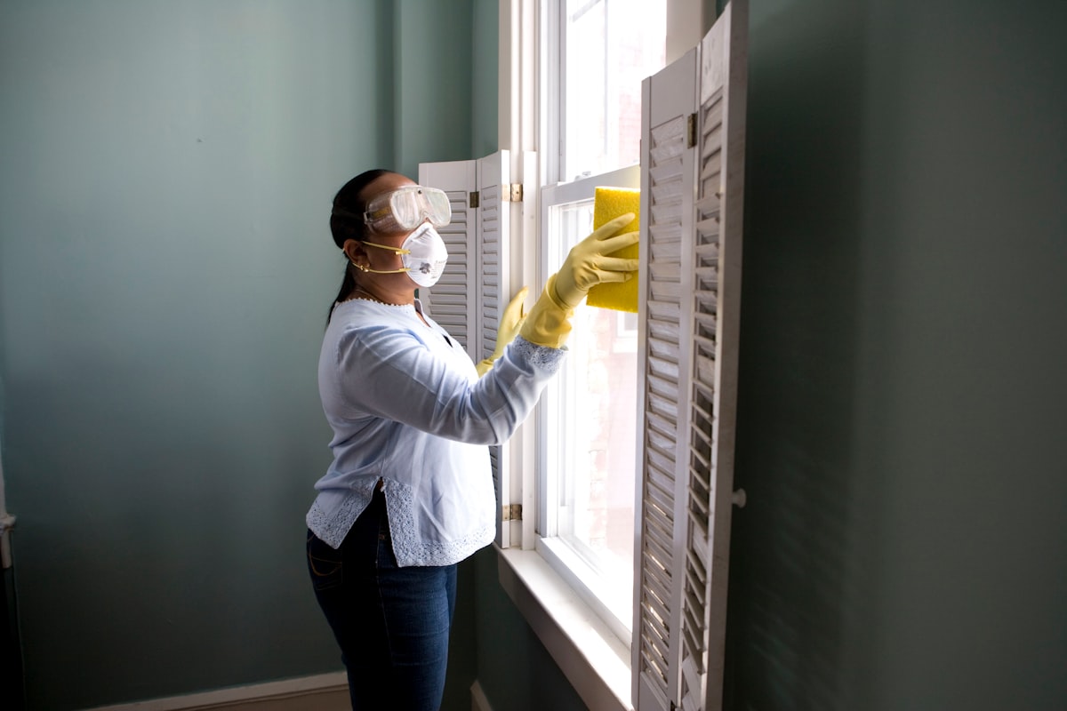 Professional window cleaning equipment and tools