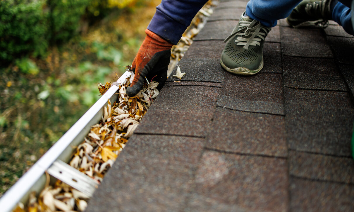 Gutter cleaning job done in Glen Ellyn IL