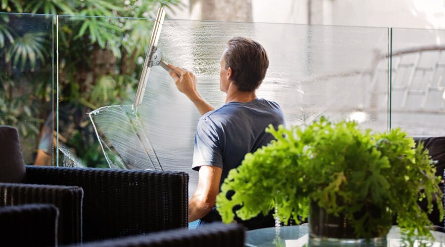hard water stains on windows removal